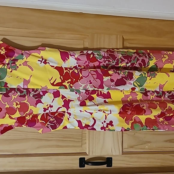 Adrianna Papell cotton dress sz 8 - Picture 5 of 5